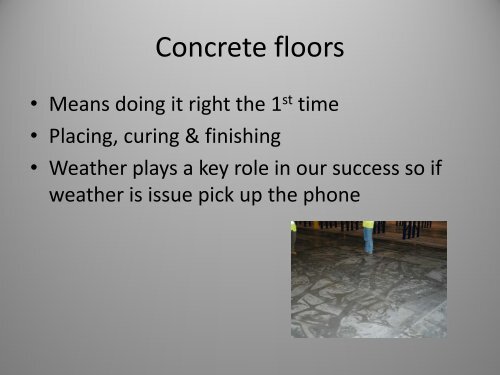 Commutation vs. expectations in concrete construction and dressing ...