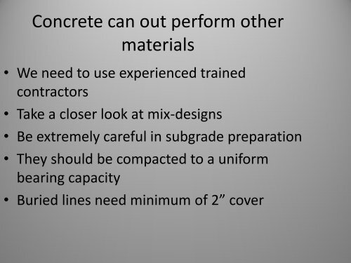 Commutation vs. expectations in concrete construction and dressing ...
