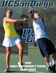 2009 Tennis GUide22.indd - UC San Diego Athletics