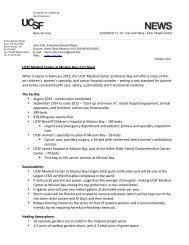 UCSF Medical Center at Mission Bay: Fact Sheet - University of ...