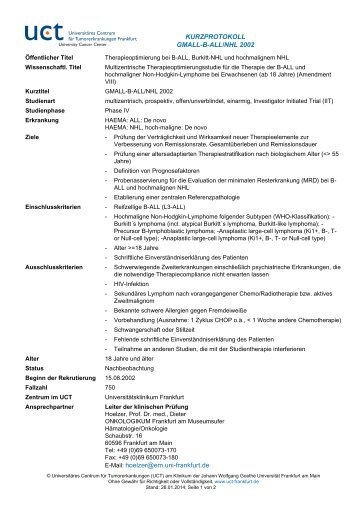 E-Mail: hoelzer@em.uni-frankfurt.de KURZPROTOKOLL ... - UCT