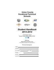 district student handbook 2013-2014 - Union County Vocational ...