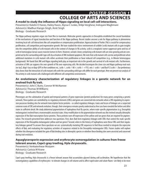 Stander Symposium abstract book - University of Dayton