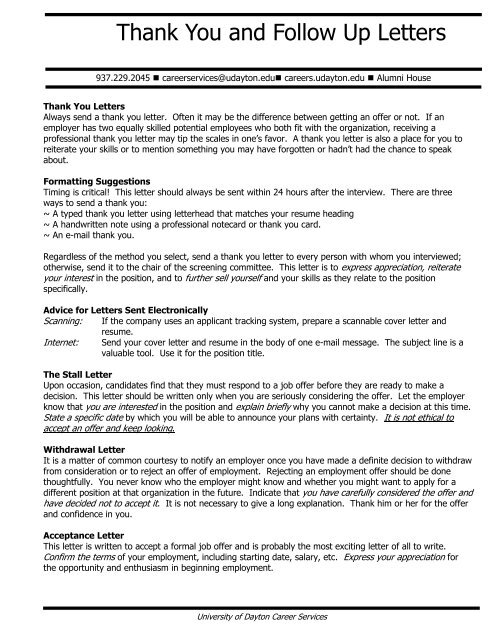 Resume Follow Up Letter from img.yumpu.com