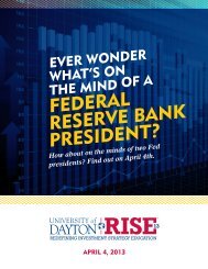 Download the RISE Professional Brochure - University of Dayton