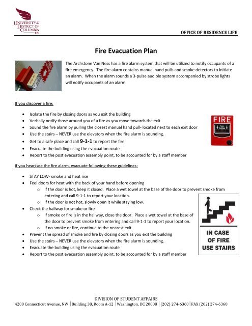 Fire Evacuation Plan