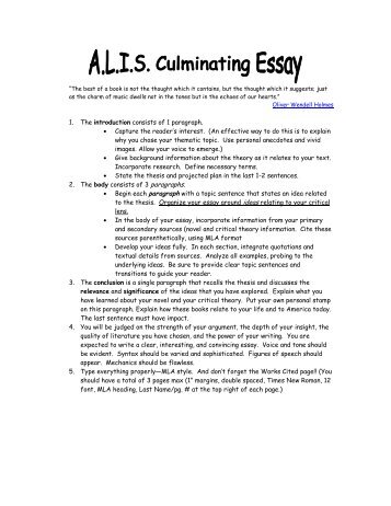 Ap Literature Essay Examples