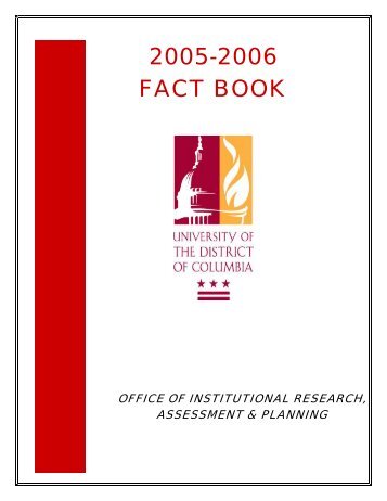 2005-2006 FACT BOOK - University of the District of Columbia