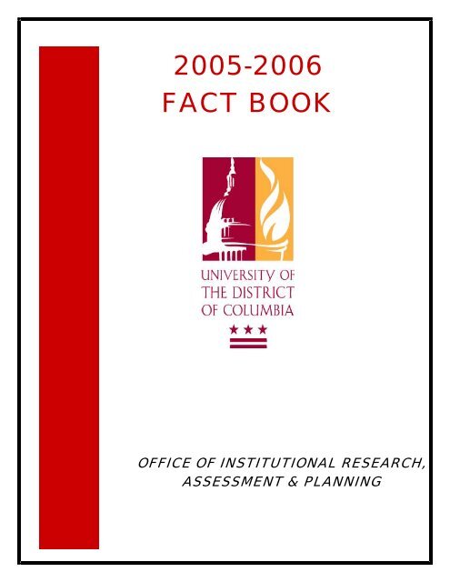 2005-2006 FACT BOOK - University of the District of Columbia