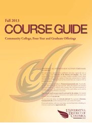 Course Guide PDF - University of the District of Columbia