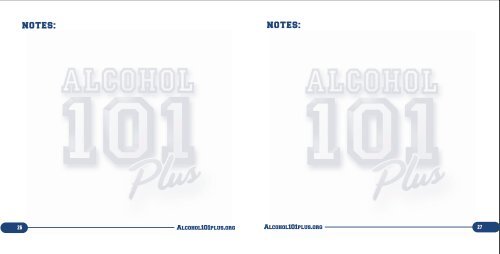 Alcohol 101 Plus Booklet