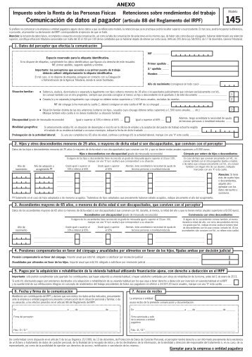 ComunicaciÃ³n de datos al pagador (artÃ­culo 88 del Reglamento del ...