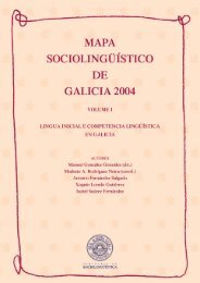 Mapa sociolingÃ¼Ã­stico de Galicia 2004. - Universidade da CoruÃ±a