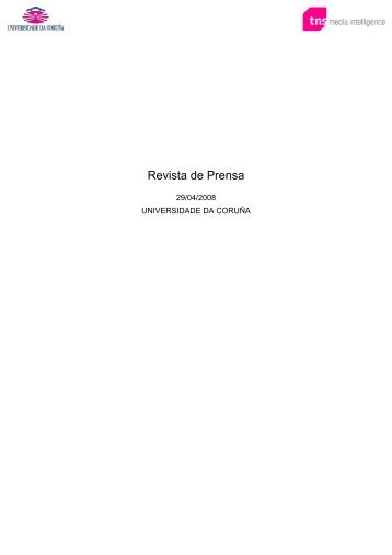 Revista de Prensa - Universidade da CoruÃ±a