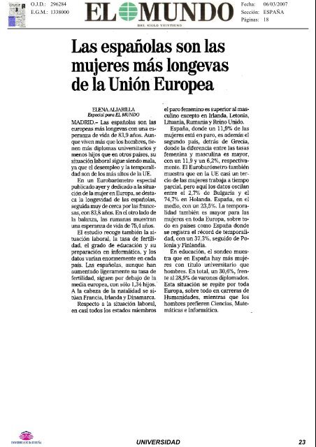 Revista de Prensa - Universidade da CoruÃ±a