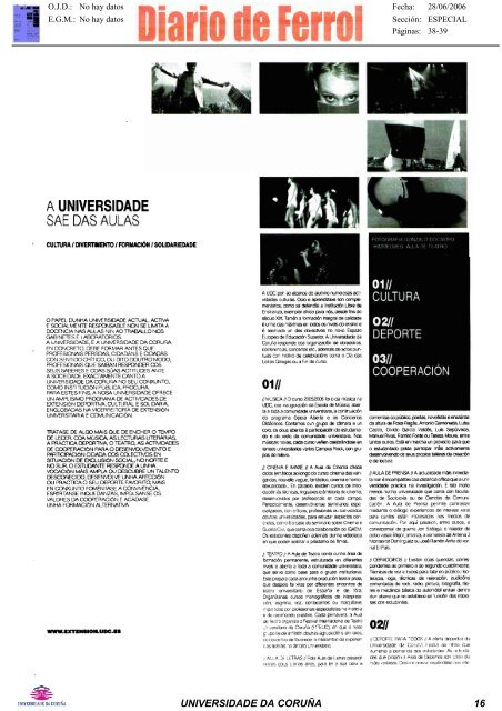 Revista de Prensa - Universidade da CoruÃ±a