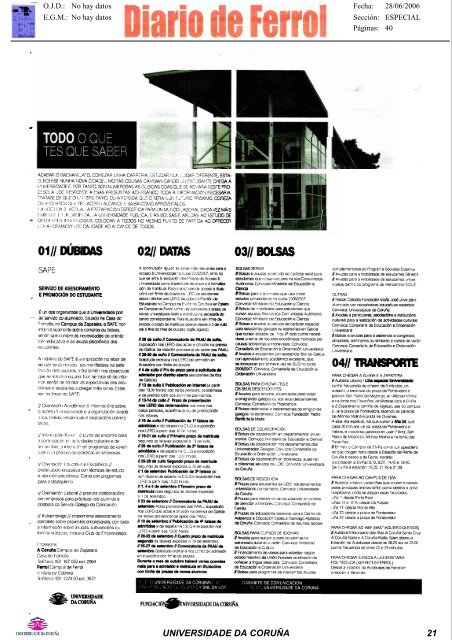 Revista de Prensa - Universidade da CoruÃ±a