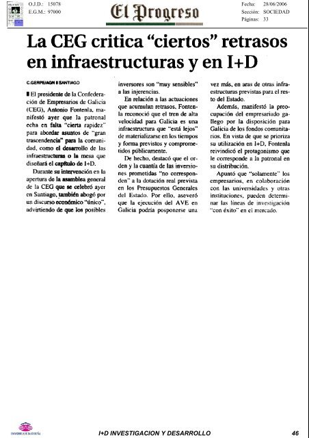 Revista de Prensa - Universidade da CoruÃ±a