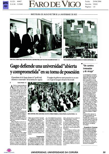 Revista de Prensa - Universidade da CoruÃ±a