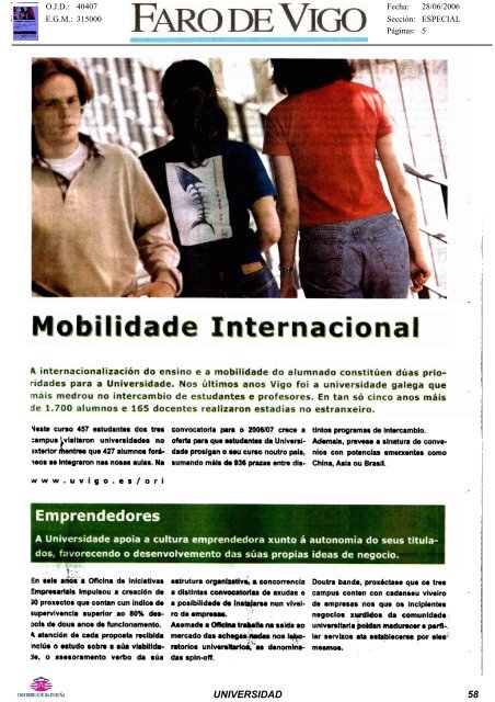 Revista de Prensa - Universidade da CoruÃ±a