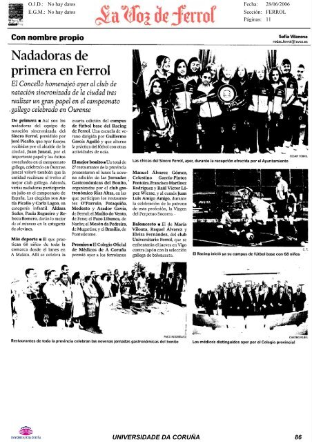 Revista de Prensa - Universidade da CoruÃ±a