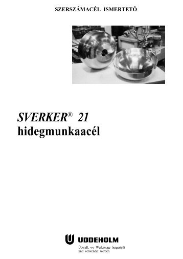 hidegmunkaacÃ©l SVERKERÂ® 21 - Uddeholm