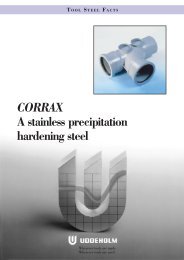 CORRAX A stainless precipitation hardening steel - Uddeholm