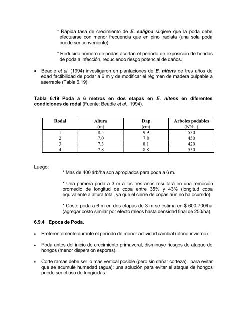 silvicultura aplicada i apuntes de clase - Universidad de ConcepciÃ³n