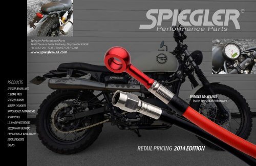 SPEIGGLER PERMORMANCE PARTS RETAIL PRICING 2014 EDITION SPEIGGLER PERMORMANCE PARTS RETAIL PRICING 2014 EDITION