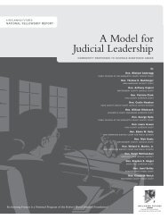A Model for Judicial Leadership