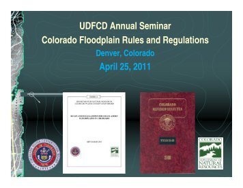 Colorado Floodplain Rules and Regulations