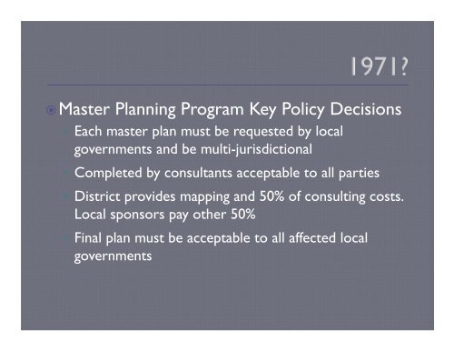 History of Urban Drainage and Flood Control District