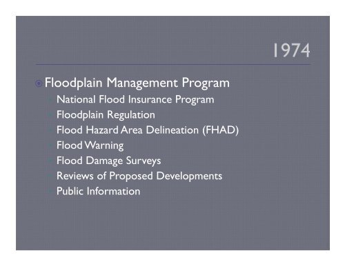 History of Urban Drainage and Flood Control District