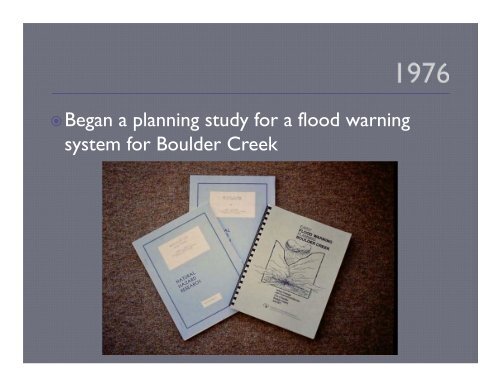 History of Urban Drainage and Flood Control District