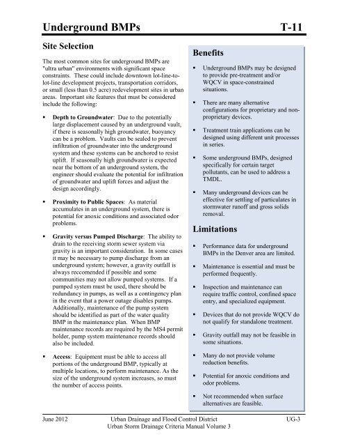 Download the entire Volume 3 Criteria Manual - Urban Drainage ...