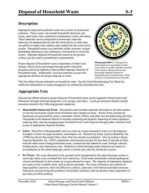 Download the entire Volume 3 Criteria Manual - Urban Drainage ...