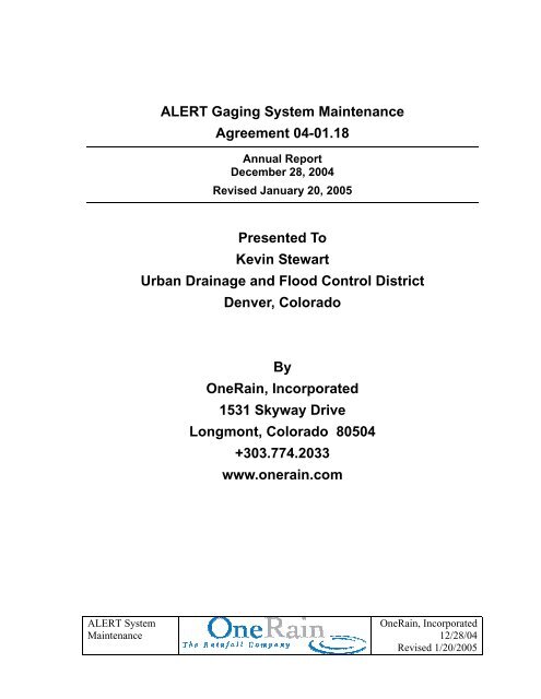 2004 - Urban Drainage and Flood Control District