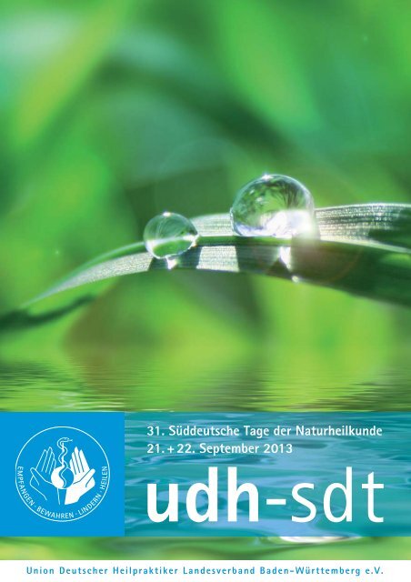 SDT Kongress-Broschüre 2013 - Union Deutscher Heilpraktiker