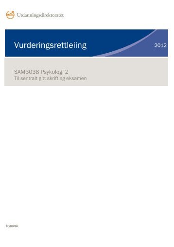 Vurderingsrettleiing - Udir.no