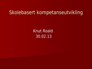 Knut Roald - Udir.no