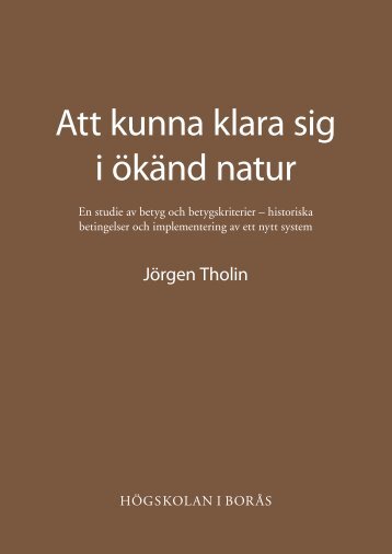 Att kunna klara sig i Ã¶kÃ¤nd natur - BADA - HÃ¶gskolan i BorÃ¥s