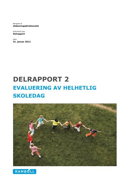 Evaluering av Helhetlig skoledag - Udir.no