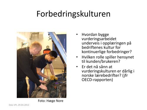 OpplÃ¦ring i bedrift med vurdering for lÃ¦ring - Udir.no