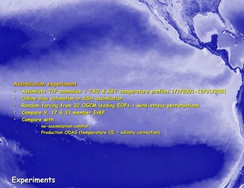 Online bias estimation in SSH assimilation - NASA Global Modeling ...