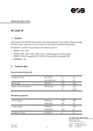 Material data sheet PA 3200 GF - FKM Sintertechnik Gmbh