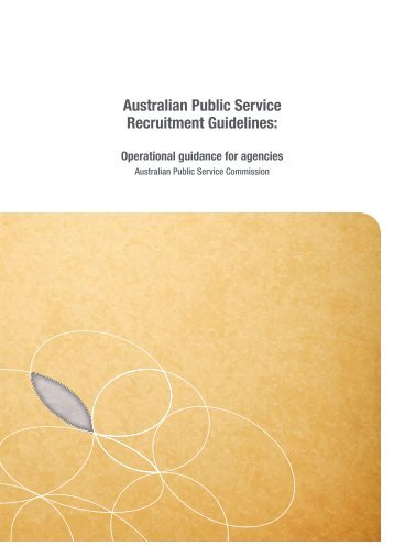 APS Recruitment Guidelines - Australian Public Service Commission