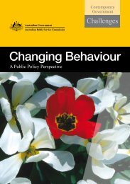 Changing Behaviour - Australian Public Service Commission