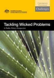 Tackling Wicked Problems - Australian Public Service Commission