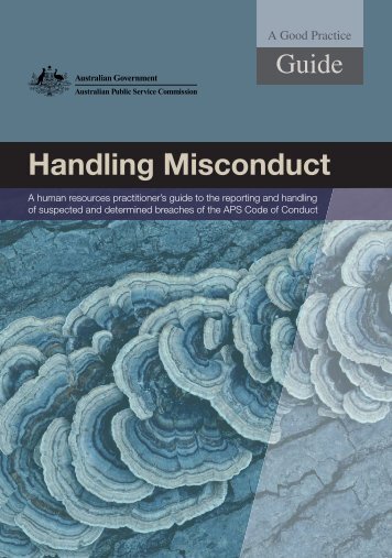 Handling misconduct - Australian Public Service Commission