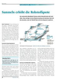 Sammeln erhÃ¶ht die Rohstoffquote - Igora